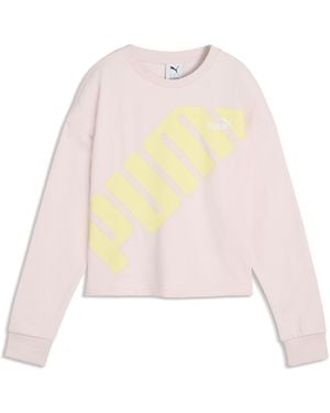 PUMA Felpa Power Da Donna, Abbigliamento, Rosa