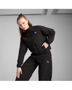 PUMA Dare To Oversized Full-Zip Woven Jacket - Black