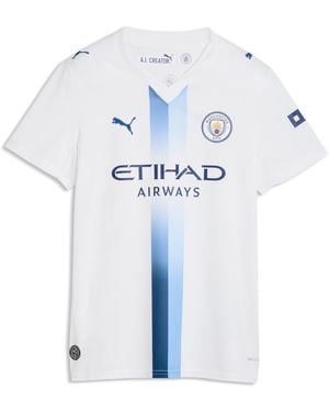 PUMA Camiseta Manchester City 3.ª Equipación 26/27 Para Mujer, Accesoiros, Blanco - Azul