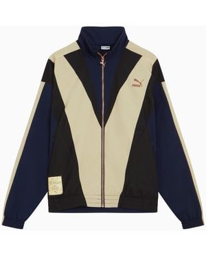 PUMA X Davido Woven Track Jacket , Dark - Blue