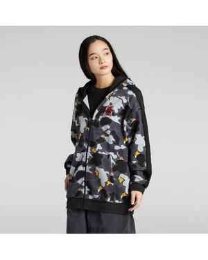 PUMA Nekosan X Hoops Dylan Graphic Uniseks Hoodie Met Rits Voor Maat - Zwart