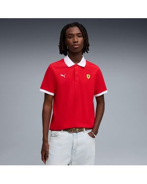 PUMA Scuderia Ferrari Pique Polo Shirt - Red