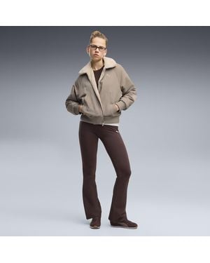 PUMA Leggings Acampanados Essentials De Talle Alto Para Mujer, Ropa, Marrón - Gris