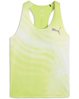 PUMA Lightspeed Graphic Running Singlet - Yellow