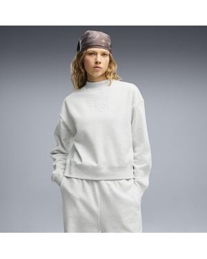 PUMA Nyc Mock Neck Crew Sweatshirt - White