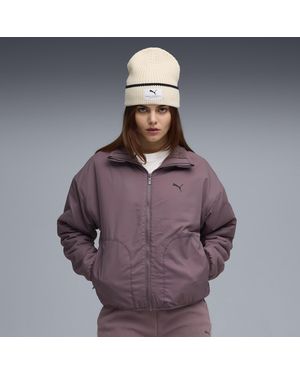 PUMA Chaqueta Sherpa Híbrida Reversible Para Mujer, Ropa, Morado