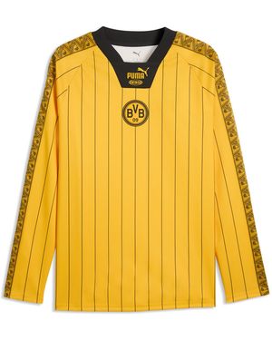 PUMA Borussia Dortmund King Relaxed Long Sleeve Jersey - Yellow