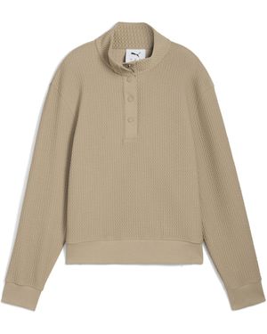 PUMA Pull De Golf Avec Col À Boutons-pression Boulder - Neutre