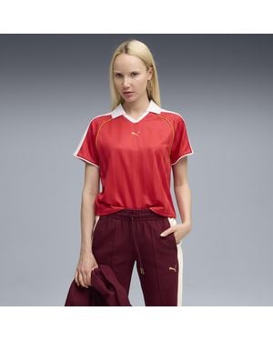 PUMA T7 Relaxed Fußballtrikot Damen - Rot