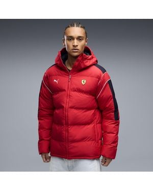 PUMA Chaqueta Acolchada Ferrari Mt7 Ecolite Para Hombre, Ropa, Rojo