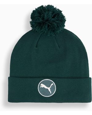 PUMA Wrmlbl Golf Removable Pom Beanie Hat - Green