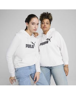 PUMA Ess No. 1 Logo Hoodie Damen, Kleidung - Weiß