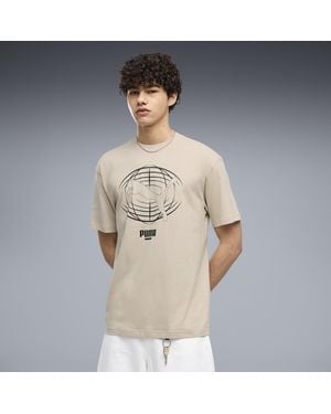 PUMA T-Shirt Con Grafica Tech Dal Taglio Morbido Da Uomo, Abbigliamento - Neutro