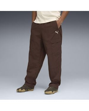 PUMA Closet Essentials Relaxed Cargo Pants - Brown