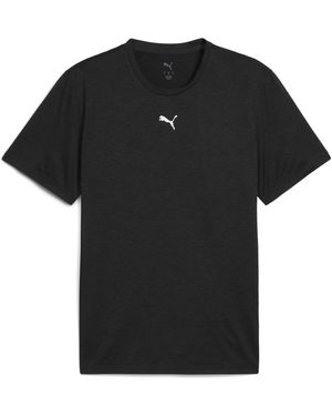 PUMA Tad Essentials Heather Cat T-Shirt - Black