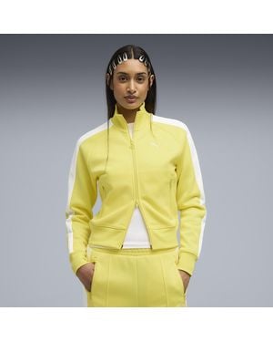 PUMA T7 Always On Kurze Trainingsjacke Damen, Kleidung - Gelb
