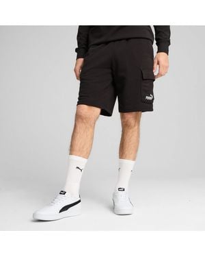 PUMA Essentials No. 1 Logo Cargo 10" Shorts - Black