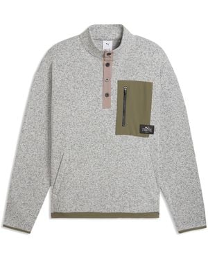 PUMA Sudadera De Golf X Gumtree Golf & Nature Club Para Hombre, Accesoiros, Blanco - Gris