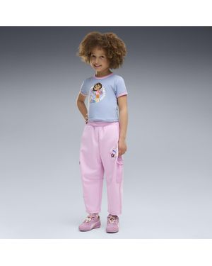 PUMA Pantalones X Dora The Explorer T7 De Corte Holgado Para Niños, Ropa, Rosa - Morado