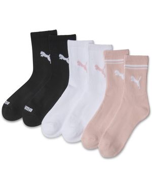 PUMA Half-Terry Crew Socks (3 Pairs) - Pink