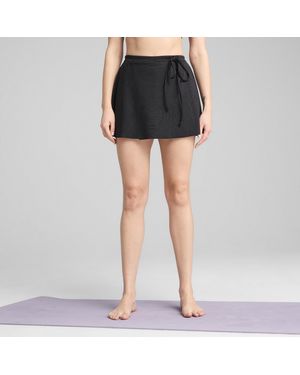 PUMA Move Cloudspun All-Over Print Wrap Skirt - Blue