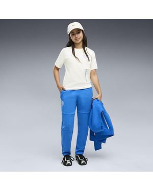 PUMA Pantalones De Chándal Tech Olympique De Marseille Juveniles, Accesoiros, Azul