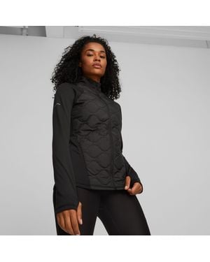 PUMA Cloudspun Wrmlbl Padded Running Jacket - Black