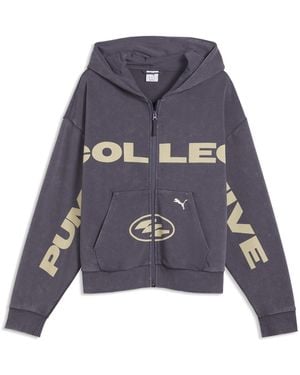 PUMA Full-Zip Graphic Hoodie - Blue
