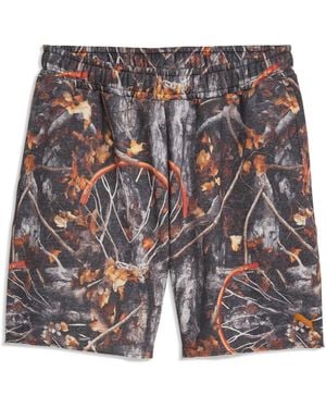 PUMA Dylan Wildcat Printed Relaxed 6" Basketball Shorts - Blue