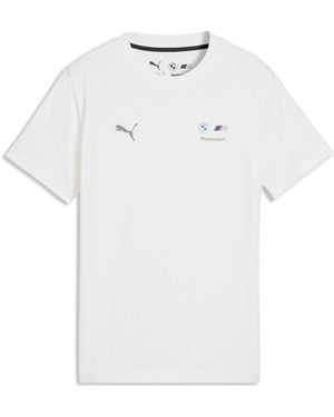PUMA Bmw M Motorsport Essentials T-Shirt Teenager, Accessoires - Weiß