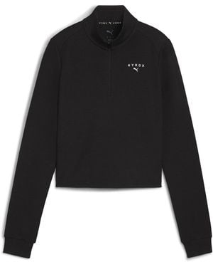 PUMA X Hyrox Cloudspun Quarter-Zip Top - Black