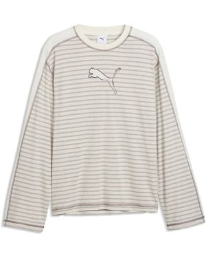 PUMA T7 Long Sleeve T-Shirt - Grey