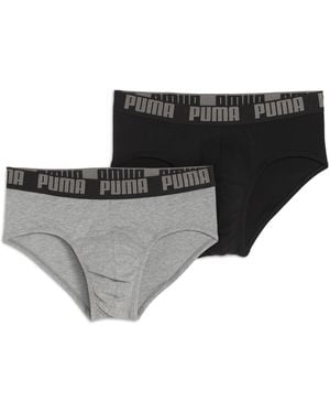 PUMA Lot De 2 Slips - Noir