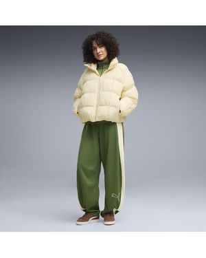 PUMA T7 Love Of The Cat Relaxed Barrel Track Pants - Green