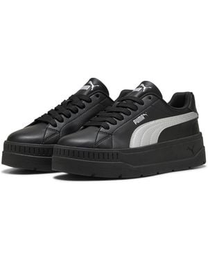 PUMA Karmen Classic Metallic Glam Sneakers Voor Zwart/Zilver, Maat 35,5