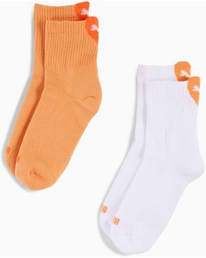PUMA Heart Korte Damessokken (Set Van 2) - Wit