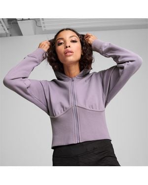 PUMA Classics Cropped Hoodie - Lila