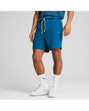 PUMA Manchester City Mmq Short Voor - Blauw