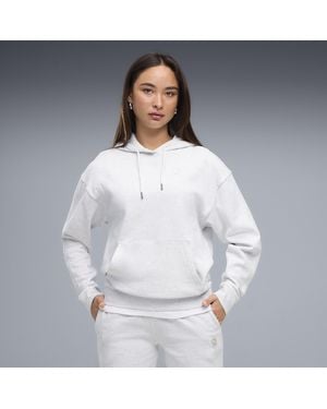 PUMA Sudadera Con Capucha Essentials Elevated Para Mujer, Ropa, Blanco