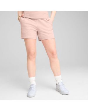 PUMA Ess Small No. 1 Logo Short Met Hoge Taille Voor - Roze