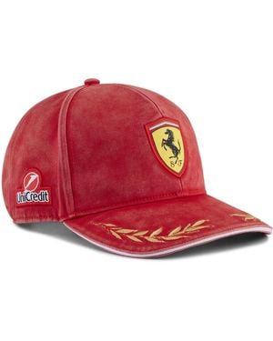 PUMA Cappellino Da Baseball Scuderia Ferrari Replica Monza Charles Leclerc, Accessori, Rosso