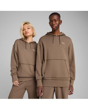 PUMA Premium Ess Relaxed Uniseks Hoodie Met Opdruk Voor - Bruin