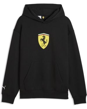 PUMA Mens Scuderia Ferrari Shield Hoodie - Black
