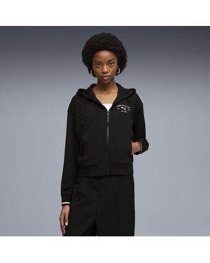PUMA Class Kapuzenjacke Damen, Kleidung - Schwarz