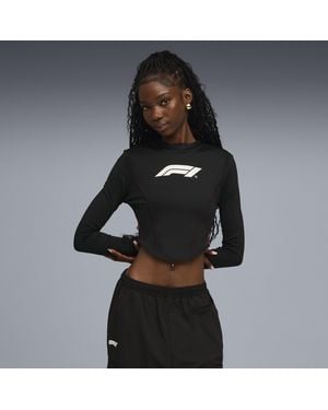 PUMA Top Estilo Corsé F1 Lifestyle Racing Para Mujer - Negro