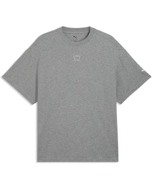 PUMA Fundamentals Oversized T-Shirt - Grey
