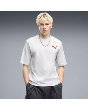 PUMA Graphics Boxy Utility T-Shirt Herren, Kleidung - Grau
