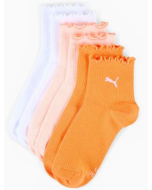 PUMA Korte Sokken Voor - Oranje