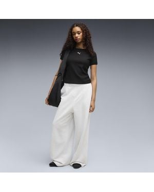 PUMA Essentials Slouchy Pintuck Pants - Black