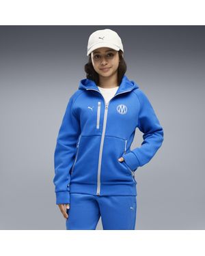 PUMA Chaqueta Con Capucha Y Cremallera Olympique De Marseille Tech Juvenil, Ropa, Azul